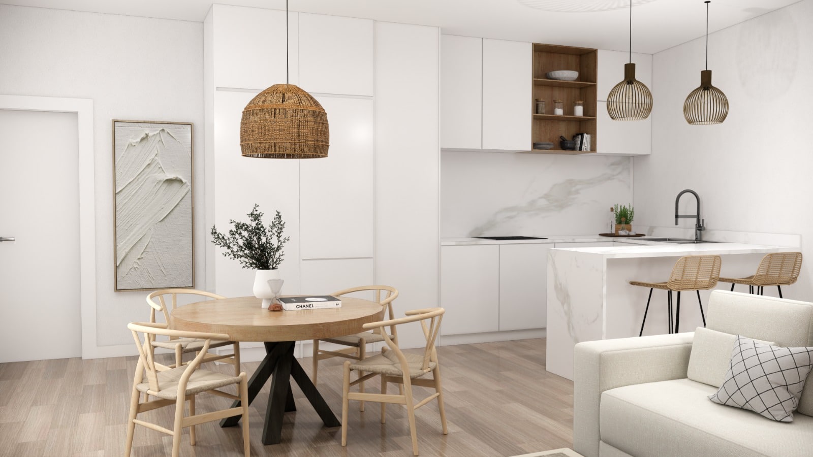 Penthouse met 3 slaapkamers in het centrum