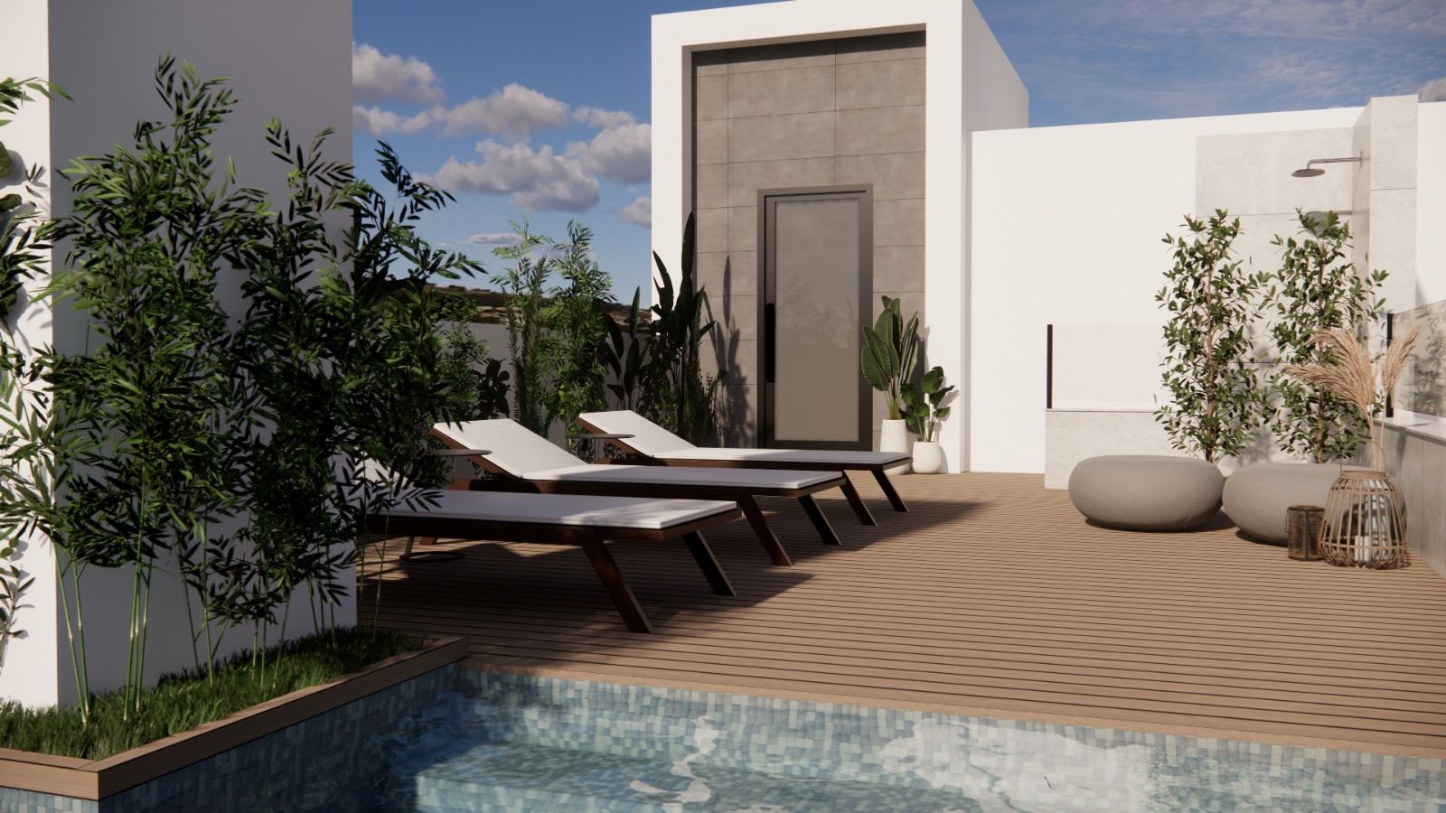 Penthouse met 3 slaapkamers in het centrum