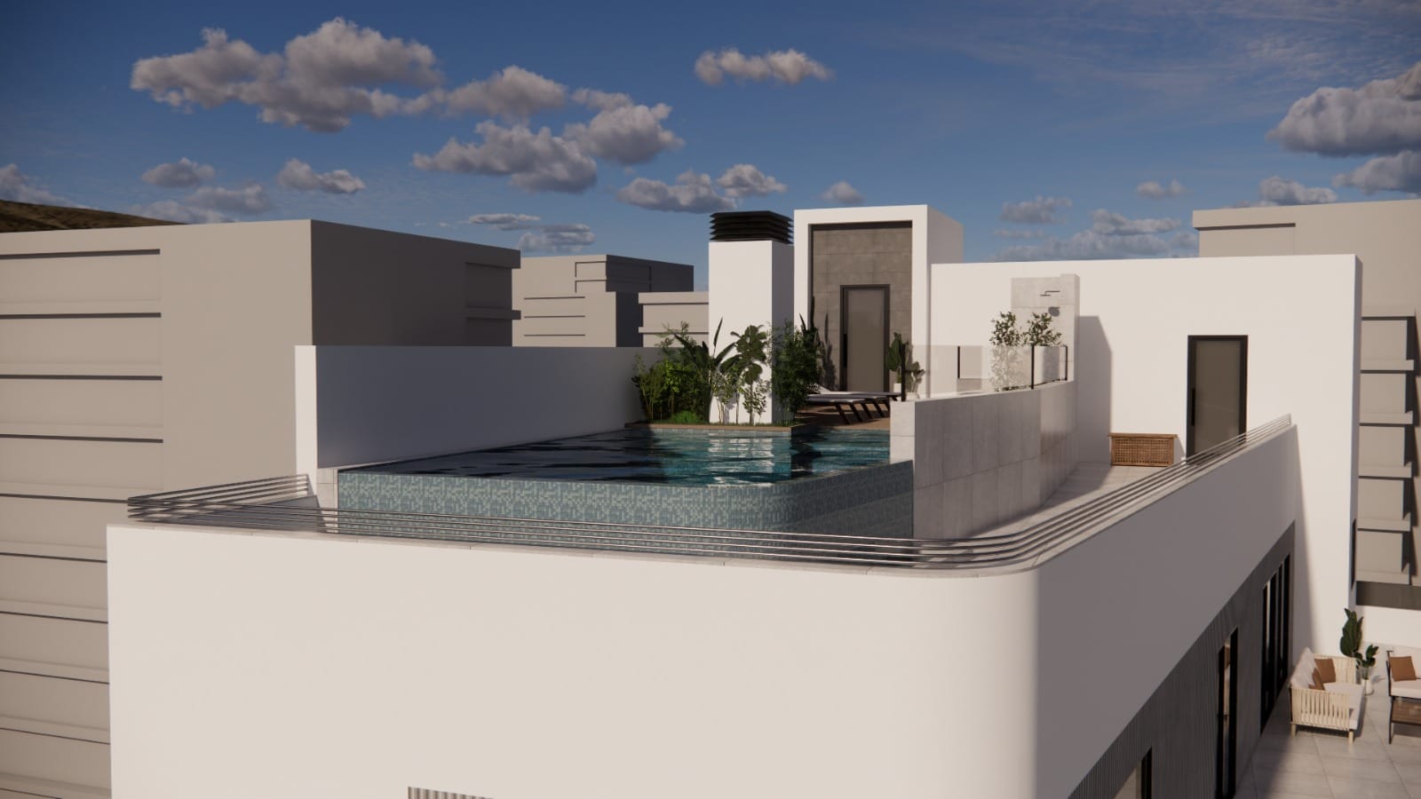 Penthouse met 3 slaapkamers in het centrum