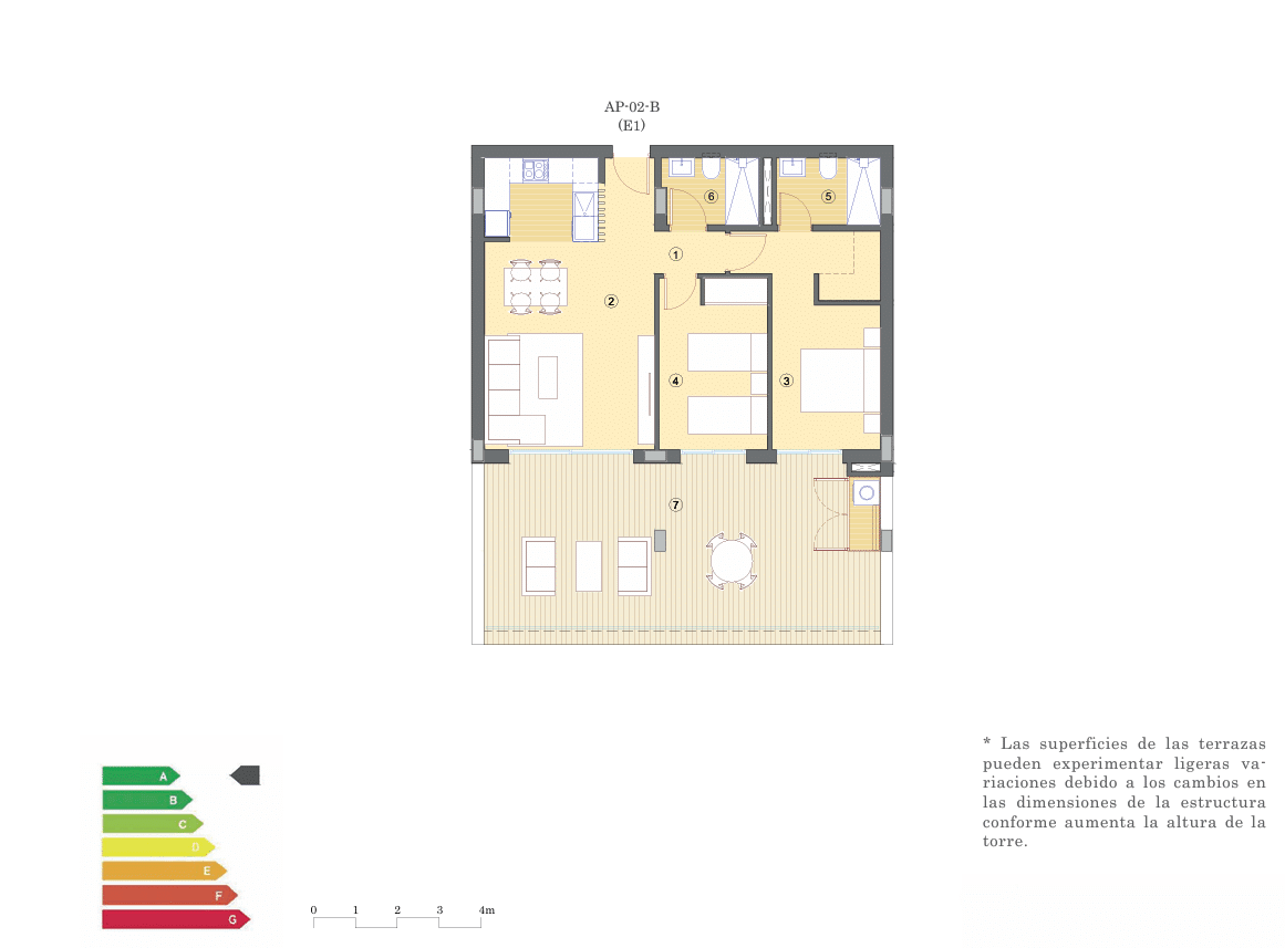 Appartement met ruim terras aan de golfbaan